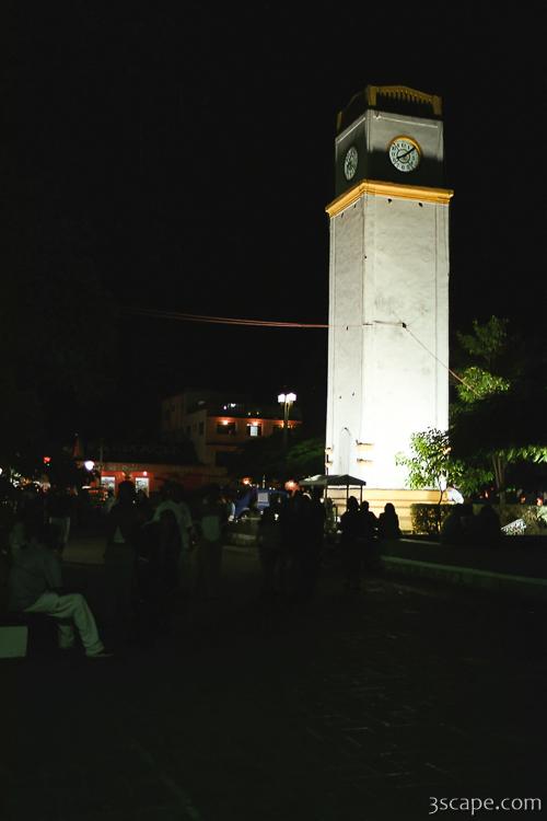 The old clock tower in downtown San Miguel