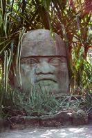 Giant Mayan head sculpture (Chankanaab Nature Park)