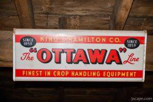 The Ottawa Line, old farm equipment sign