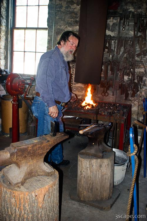 The local blacksmith in Ottawa, IL.