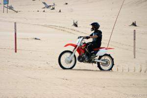 Motorbiking the dunes