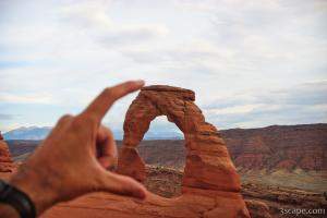 Squishing Delicate Arch