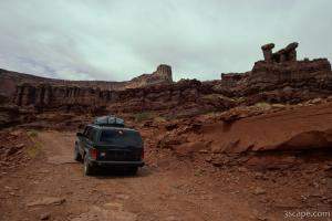 Jeep on Shafer Trail