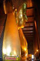 Enormous gold Reclining Buddha at Wat Pho