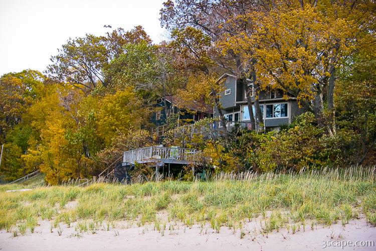 Beach house on Lake Michigan