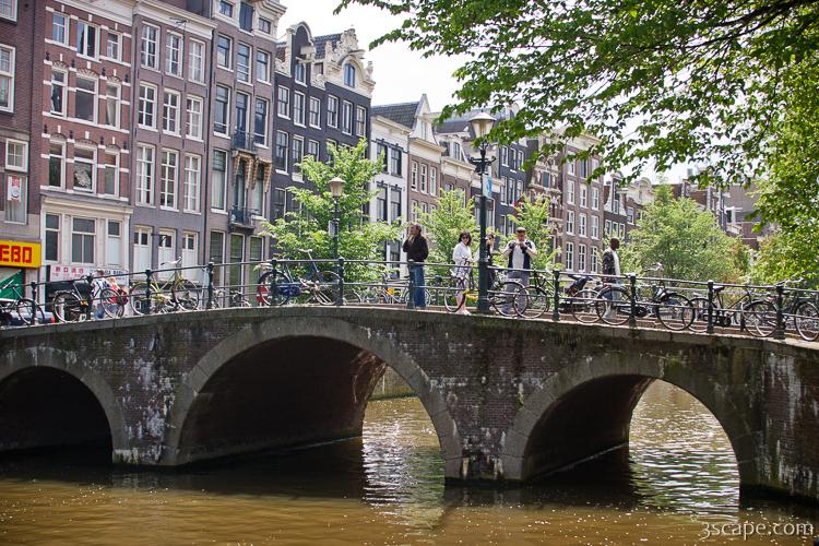 One of many canal bridges around the city
