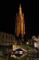 Towering spire of the Church of Our Lady
