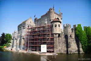 Het Gravensteen - Castle of the Counts - under restoration