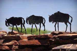 Wildebeest sculpture at Serengeti Visitors Center