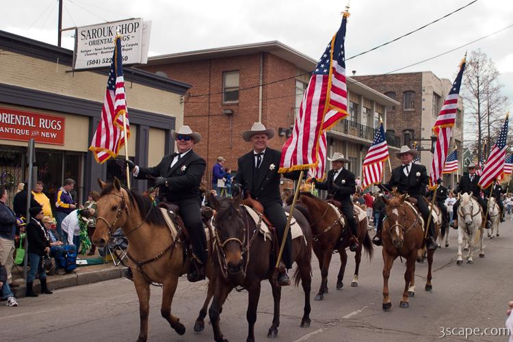 Parish sheriffs on horse back