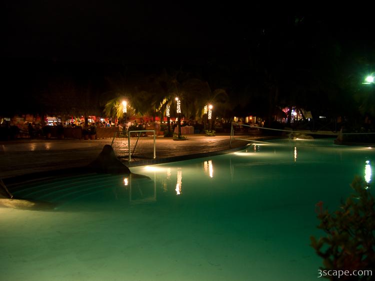 Night time at the Fiesta Resort