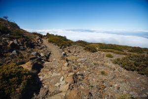Hiking trail on Haleakala Volcano
