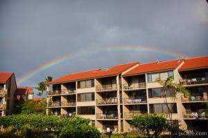 Rainbow over our resort