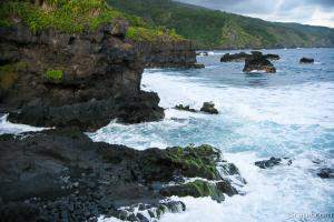 Rugged Maui coastline near Oheo Pools
