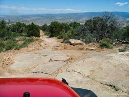 Jeep Rubicon on Top of the World 4x4 trail