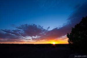 Canyonlands sunset from Murphy Hogback