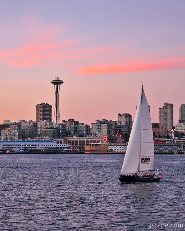 Sailing Puget Sound Photograph by Adam Romanowicz
