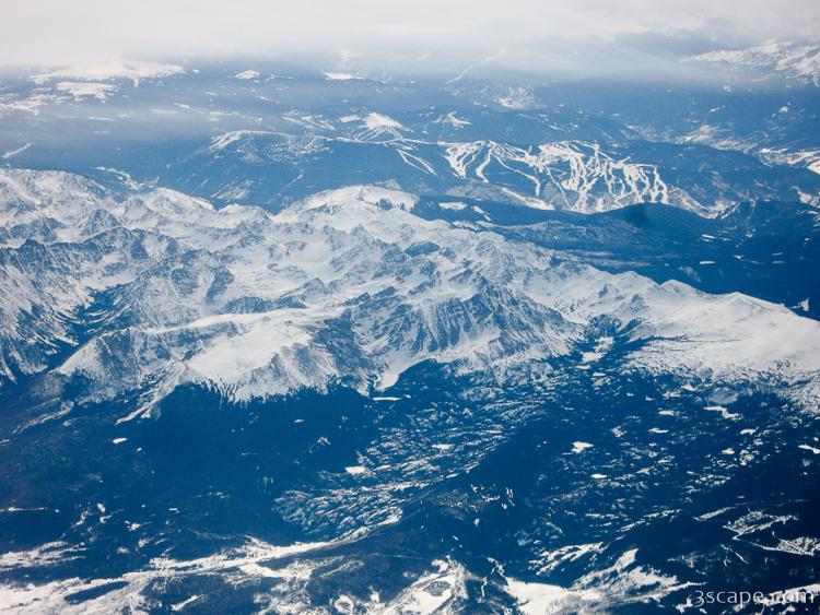 Snow covered Rocky Mountains