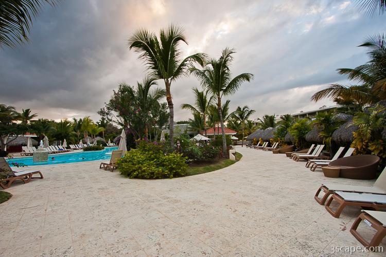 The VIP pool at Melia Caribe