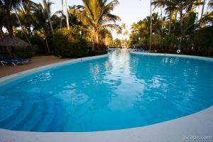 One of three large pools at Melia Caribe