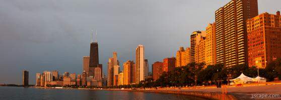 Sunrise over Chicago