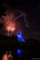 Disney Castle Fireworks and Light Show