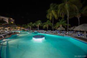 Sunscape Resort Pool at Night