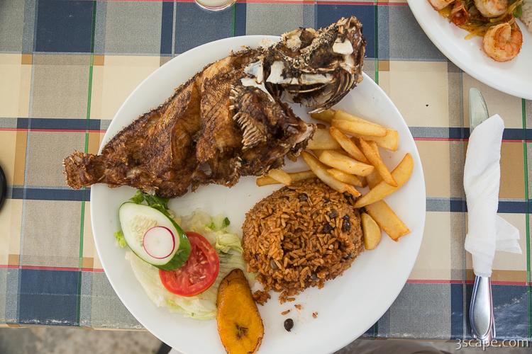 Tasty Lionfish at Sea Side Terrace Restaurant