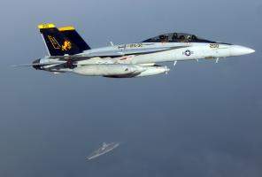 F/A-18F Super Hornet over Persian Gulf