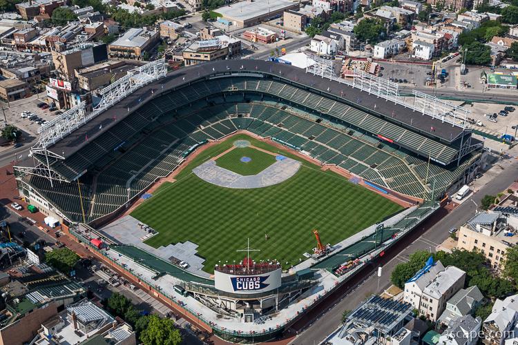 Wrigley Field - Home of the Chicago Cubs Photograph by Adam Romanowicz