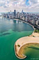North Avenue Beach Chicago Aerial