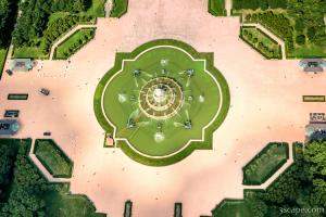 Buckingham Fountain  Aerial