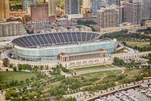 Chicago's Soldier Field Aerial