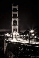 Golden Gate Bridge Traffic at Night