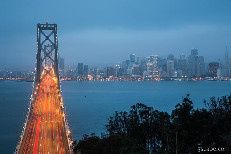 Bay Bridge and San Francisco Skyline