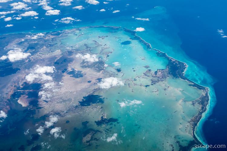 Aerial photo over Cuba