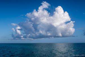 Giant Puffy Cloud over the Sea