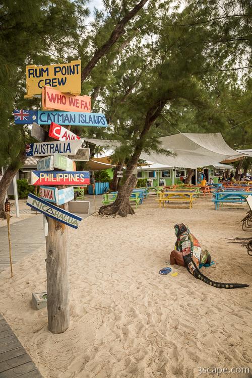 Rum Point sign post