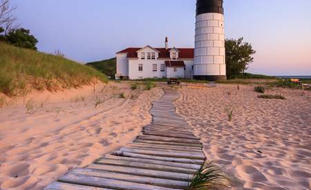 Big Sable Point Lighthouse Framed Print