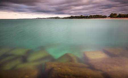 Crystal Clear Lake Michigan Waters Framed Print