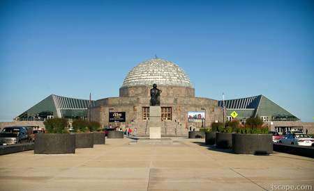 Adler Planetarium and Chicago Skyline