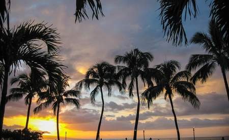 Sunset over Maui Framed Print