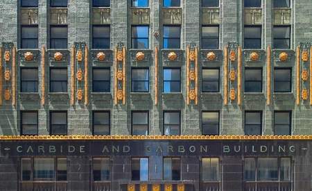 Carbide and Carbon Building Framed Print