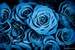 Next Image: Moody Blue Rose Bouquet