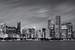 Next Image: Chicago Skyline At Night Black And White Panoramic