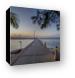 Rum Point Pier at Sunset Canvas Print