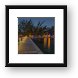 Rum Point Pier and Beach at Night Framed Print