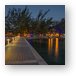 Rum Point Pier and Beach at Night Metal Print