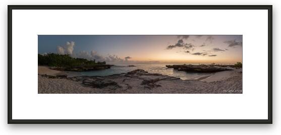Smith Barcadere Sunset Panoramic Framed Fine Art Print