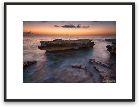 Smith Barcadere Grand Cayman Sunset Framed Fine Art Print